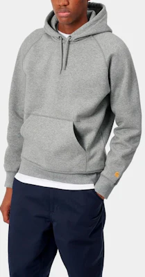 Carhartt WIP Hoodie Kelabu dengan Sulaman Logo Minimalis I026384-V6-90 Shop Carhartt WIP Hoodie Kelabu dengan Sulaman Logo Minimalis I026384-V6-90