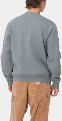 칼하트 WIP 그레이 레터 크루넥 긴팔 스웨트셔츠 풀오버 I030546-2IN-XX Purchase 칼하트 WIP 그레이 레터 크루넥 긴팔 스웨트셔츠 풀오버 I030546-2IN-XX