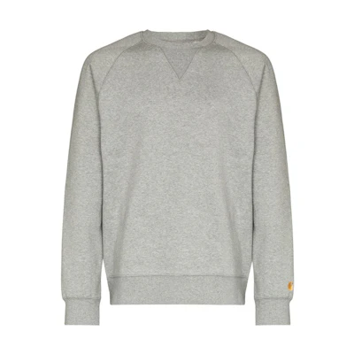Carhartt WIP Grey Plain Crewneck Pullover Sweatshirt Long Sleeve I026383OOMXX