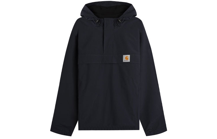 Carhartt WIP Half-Zip Hooded Pullover Jacket Deep Blue Mens I028435-1C-00