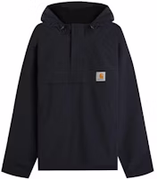 Carhartt WIP Half-Zip Hooded Pullover Jacket Deep Blue Mens I028435-1C-00 Carhartt WIP Half-Zip Hooded Pullover Jacket Deep Blue Mens I028435-1C-00