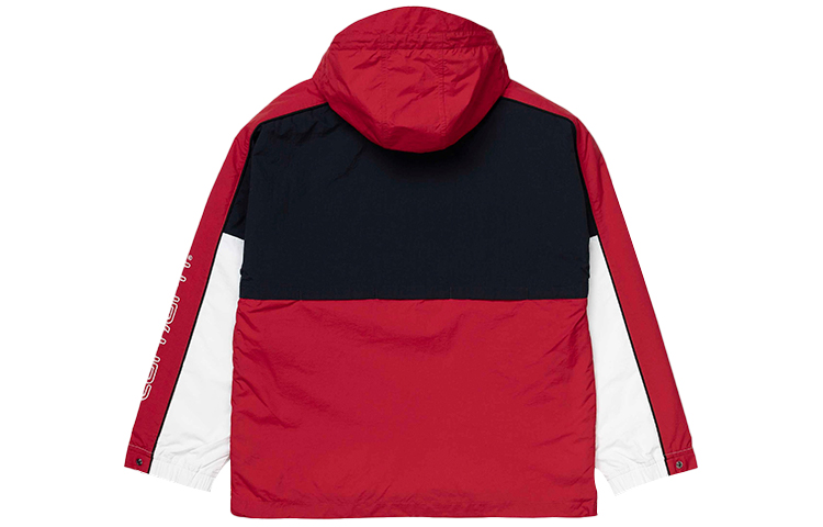 Carhartt WIP Half-Zip Logo Hoodie Jacket Red - Loose Fit I026071-1C-90 圖 3