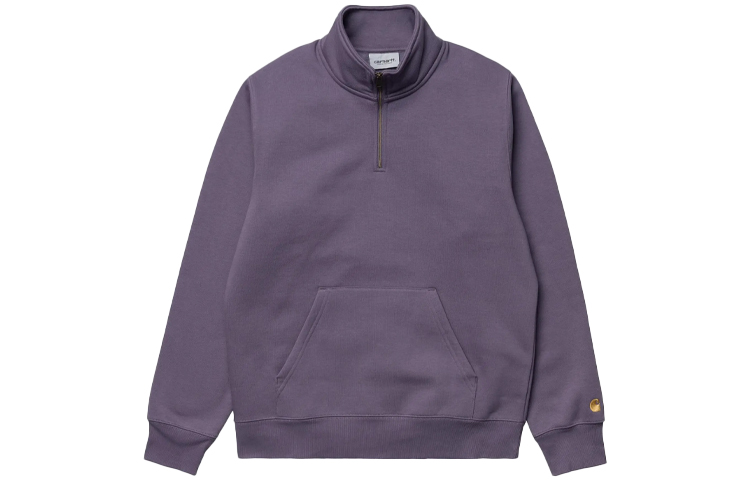 Carhartt WIP Half-Zip Mock Neck Sweatshirt Jacket Purple I027038-0AF-90