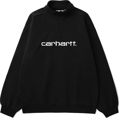 Carhartt WIP 半拉鍊字母印花黑色休閒上衣 CHXSWF23A037L-BKX Order Carhartt WIP 半拉鍊字母印花黑色休閒上衣 CHXSWF23A037L-BKX