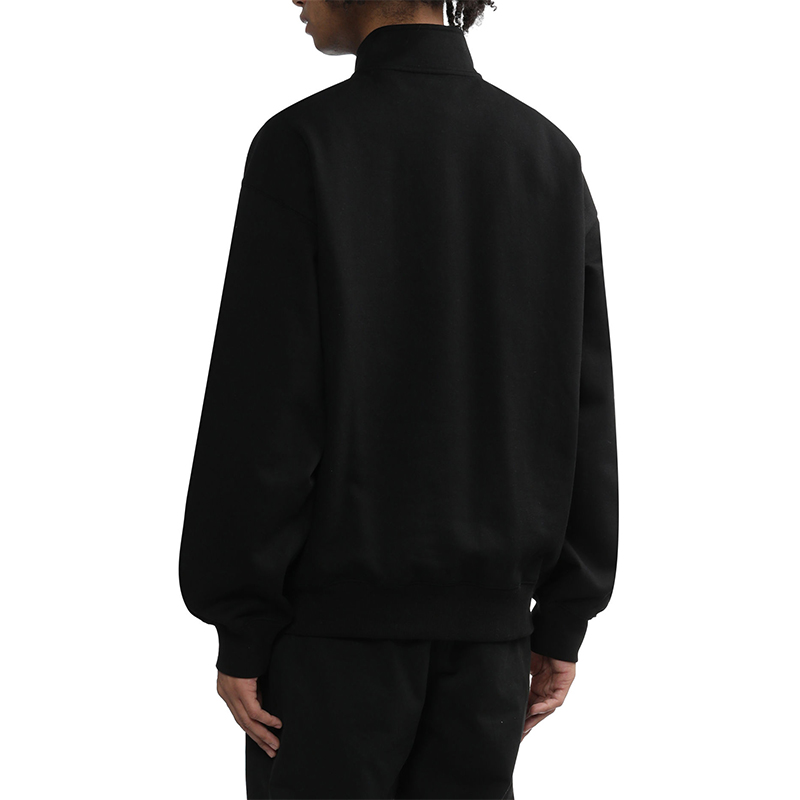 Purchase Carhartt WIP 半拉鍊字母印花黑色休閒上衣 CHXSWF23A037L-BKX