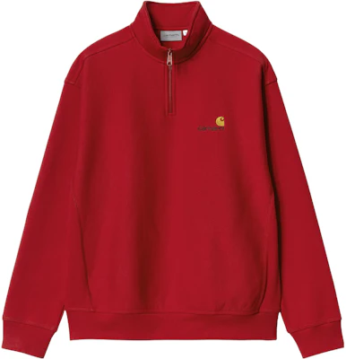 Carhartt WIP 半拉鍊純紅色運動外套 I027014-177-XX Buy Carhartt WIP 半拉鍊純紅色運動外套 I027014-177-XX