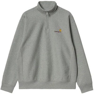 Carhartt WIP Half Zip American Script Abu-abu Sweatshirt Pullover Abu-abu I027014-V6-XX Buy Carhartt WIP Half Zip American Script Abu-abu Sweatshirt Pullover Abu-abu I027014-V6-XX