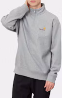 Purchase Carhartt WIP 半拉鍊美式字樣灰色長袖套頭衫 I027014-V6-XX