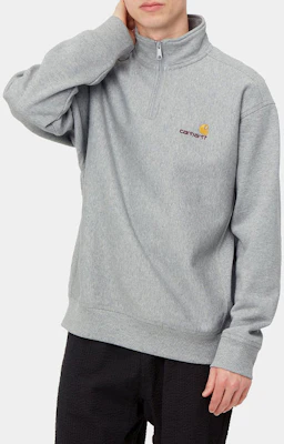 Carhartt WIP Half Zip American Script Abu-abu Sweatshirt Pullover Abu-abu I027014-V6-XX Purchase Carhartt WIP Half Zip American Script Abu-abu Sweatshirt Pullover Abu-abu I027014-V6-XX