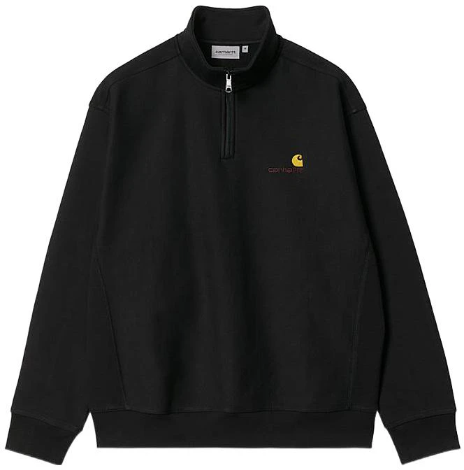 carhartt-wip-half-zip-american-script-sweatshirt-black-pullover-i027014-89-xx