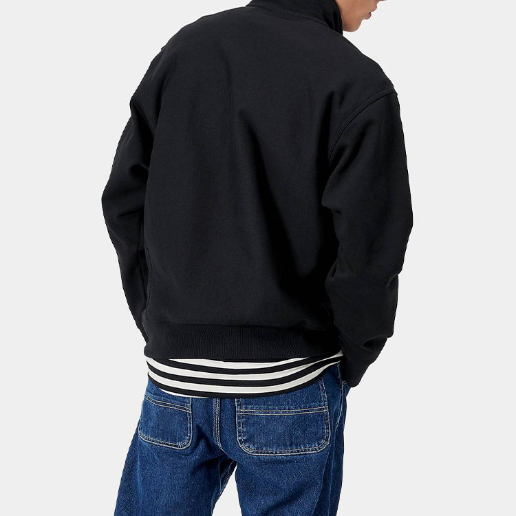 Details for Carhartt WIP Half Zip American Script Sweatshirt Hitam Pullover I027014-89-XX