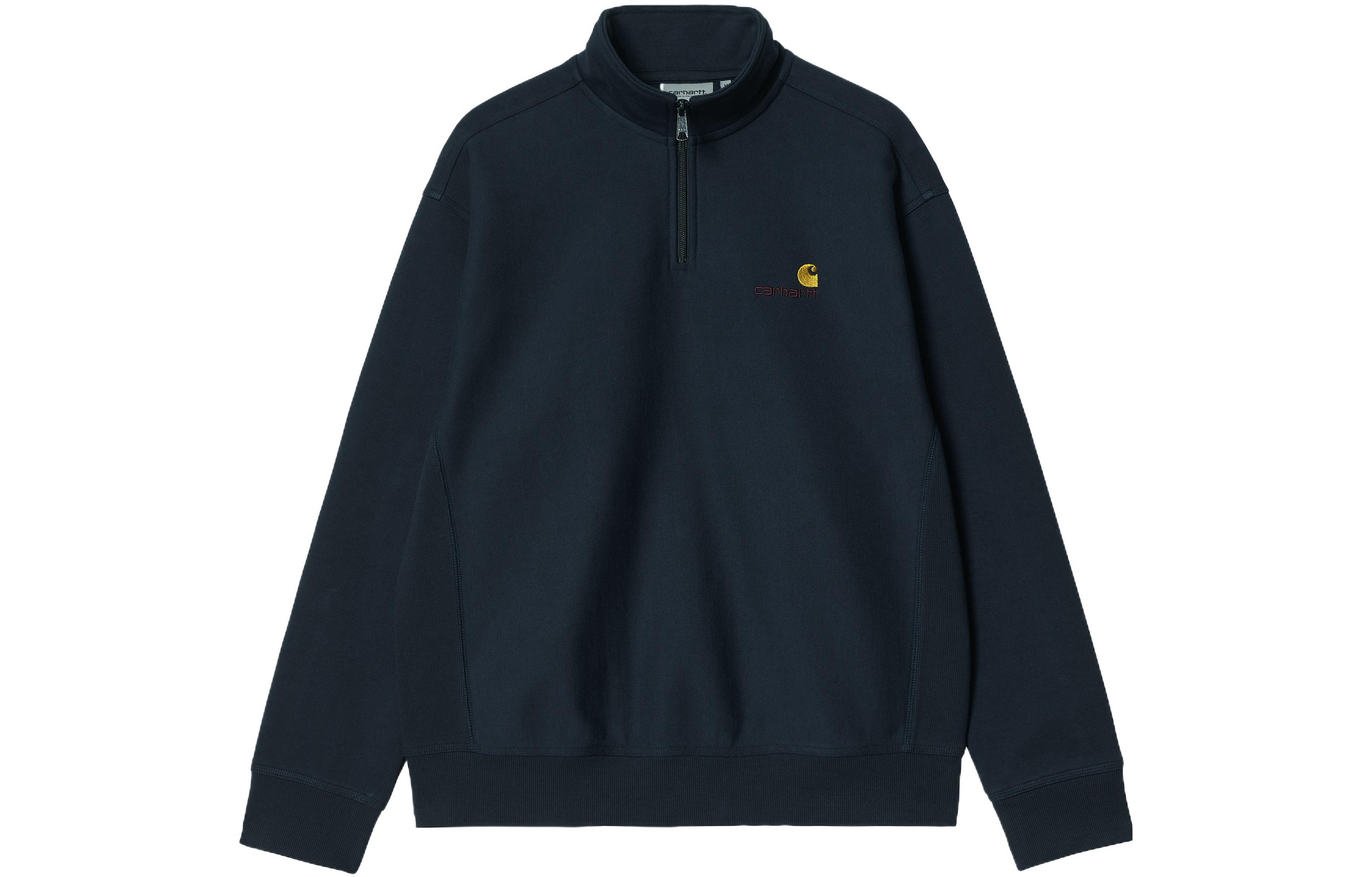 Carhartt WIP Half Zip American Script Sweatshirt Navy - Casual Pullover I027014-0NY-XX