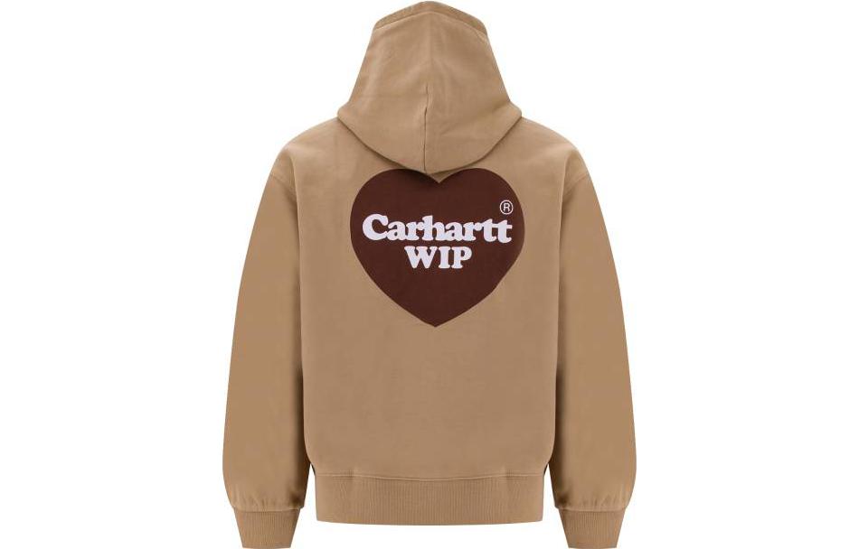 Carhartt WIP Heart Logo Brown Pullover Hoodie Men’s Long Sleeve Sweatshirt I032168-07E-XX 圖 3