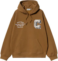Carhartt WIP Hooded Brown Ducks Kangaroo Pocket Unisex Hoodie - Brown I033930-HZ-XX Carhartt WIP Hooded Brown Ducks Kangaroo Pocket Unisex Hoodie - Brown I033930-HZ-XX