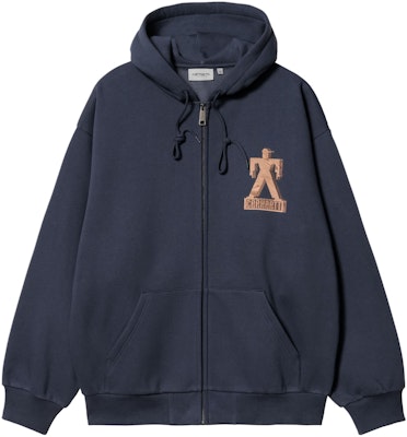 Carhartt WIP Hooded Built Sweat Jacket Unisex Biru Navy Hoodie Kantung Depan. I032469-01-XX Buy Carhartt WIP Hooded Built Sweat Jacket Unisex Biru Navy Hoodie Kantung Depan. I032469-01-XX