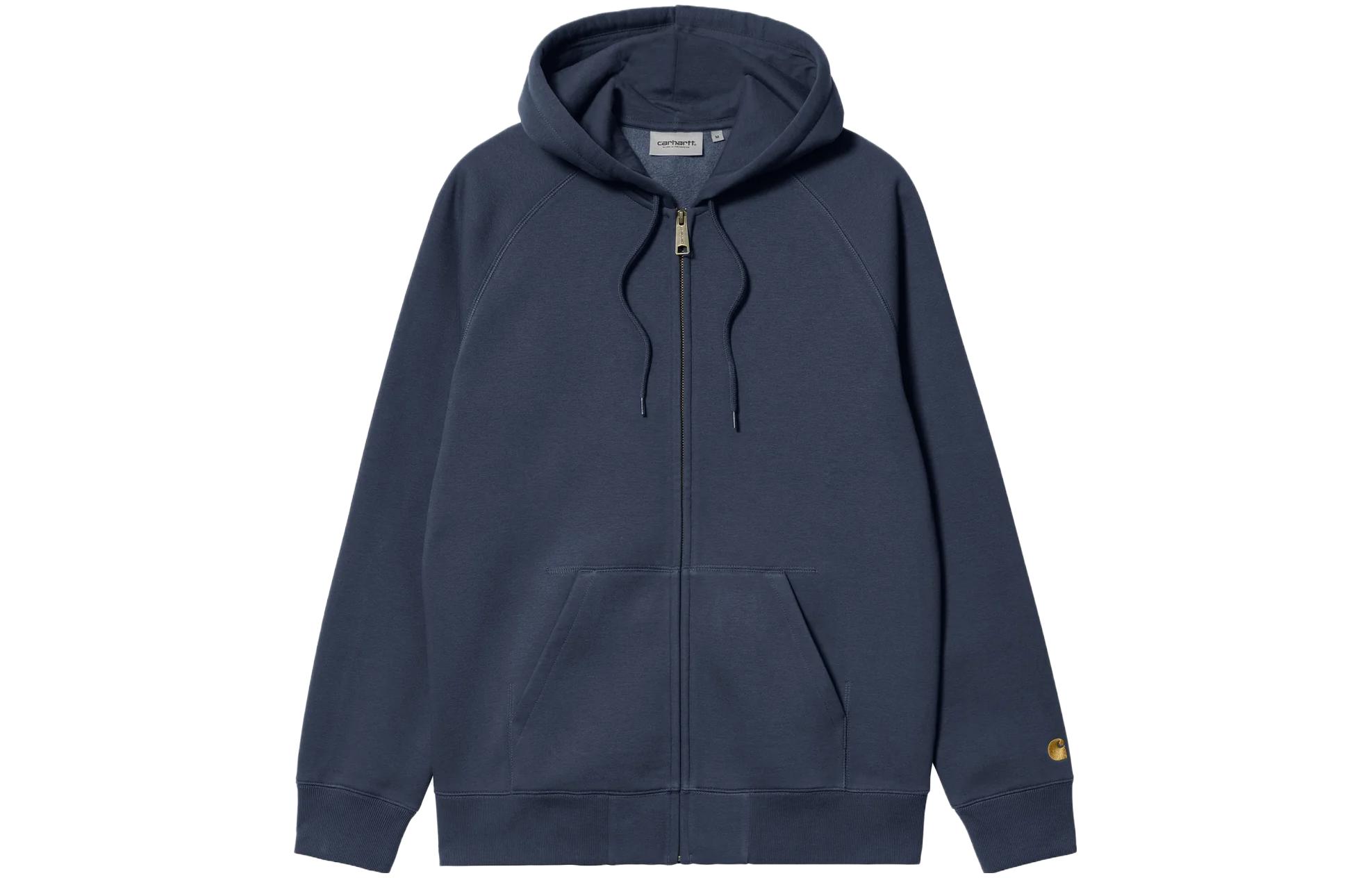 Carhartt WIP Hooded Chase Jacket Blue Casual Long Sleeve Outerwear I033664-1YU-XX