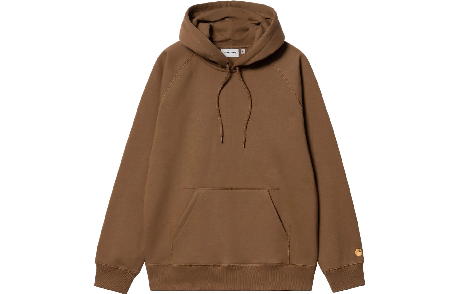 Carhartt WIP Hooded Chase Sweatshirt Brown Pullover Hoodie I026384-1R0-XX