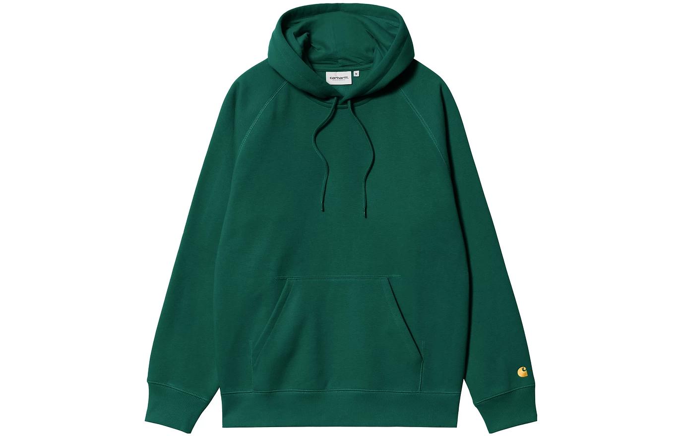 Carhartt WIP Hooded Chase Sweatshirt Green Pullover Hoodie I033661-1YW-XX