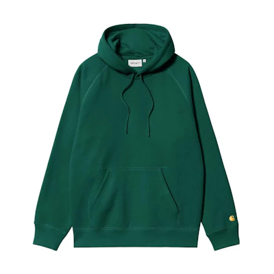 Carhartt WIP Hooded Chase Sweatshirt Green Pullover Hoodie I033661-1YW-XX