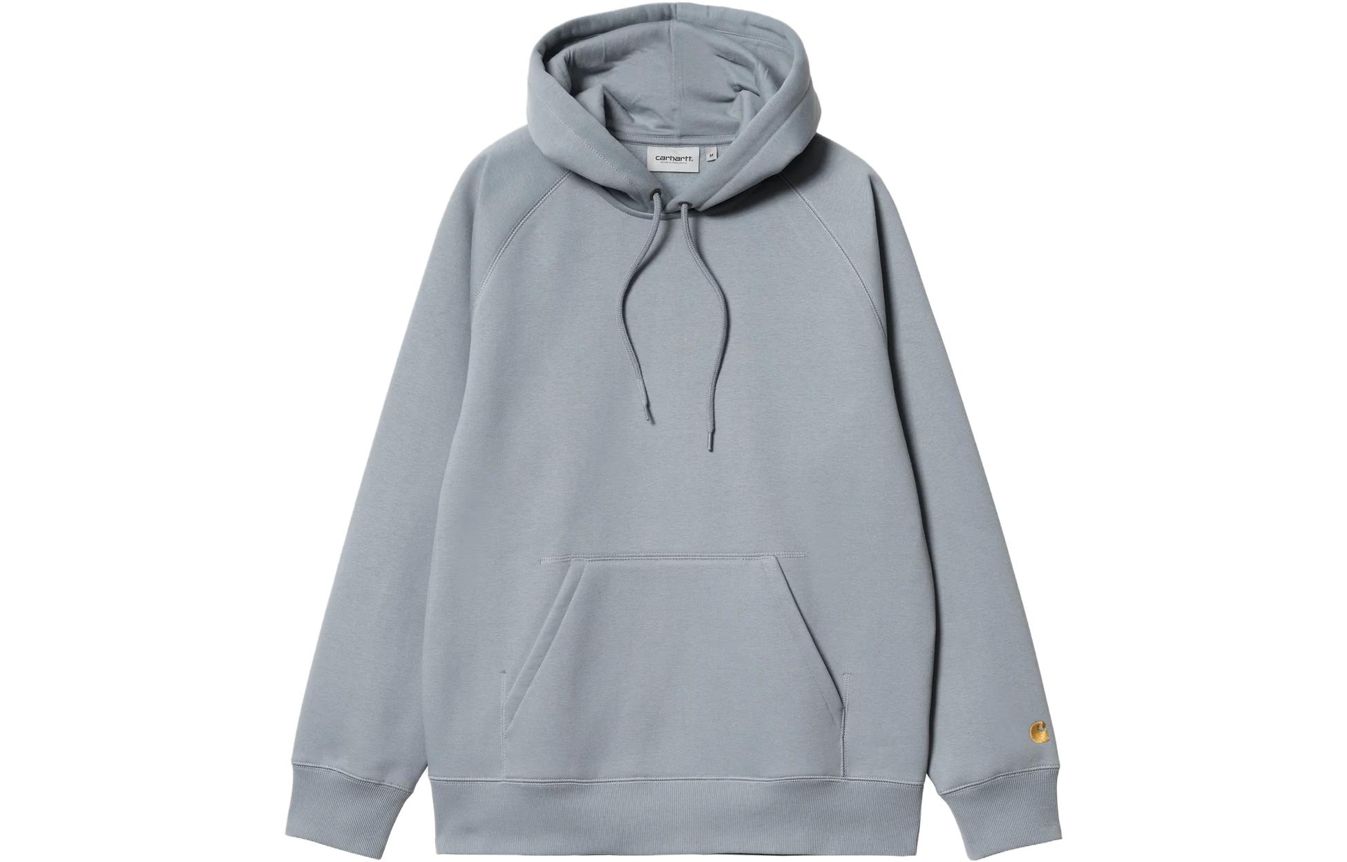 Carhartt WIP Hooded Chase Sweatshirt Grey Casual Pullover Hoodie I026384-1R2-XX