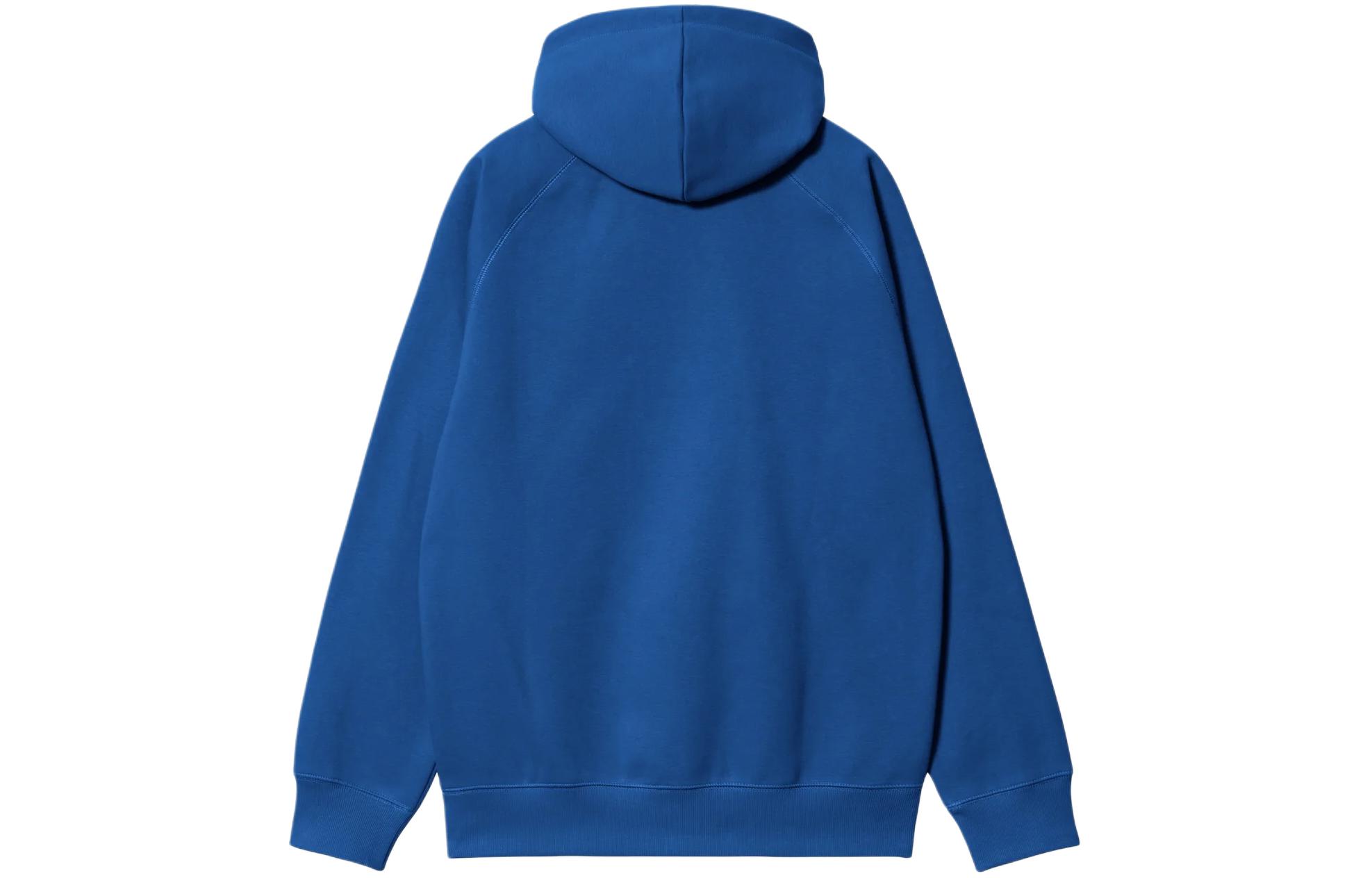 Carhartt WIP Hooded Chase Sweatshirt Navy Blue Pullover Hoodie with C Logo I033661-22K-XX