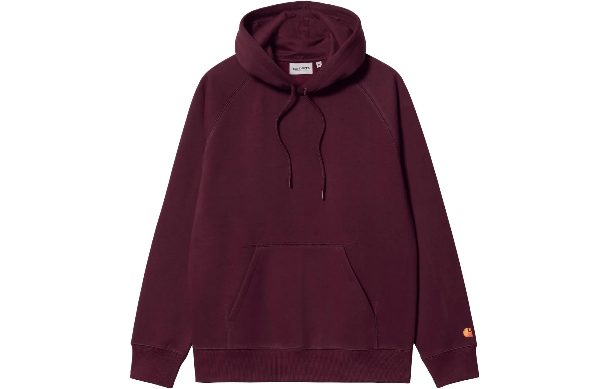 Carhartt WIP Hooded Chase Sweatshirt Red Pullover Casual Hoodie I026384-1QY-XX