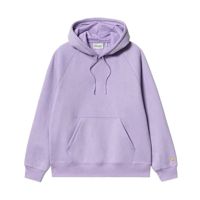 Carhartt WIP Hooded Chase Sweatshirt Soft Lavender Unisex Purple Hoodie I028392-0SV-XX
