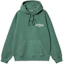 Lookbook Carhartt WIP Hoodie Skrip Sulaman Onyx Hijau Pullover I032865-22V-XX
