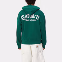 Details for Carhartt WIP 帽T 刺繡Onyx字樣綠色連帽上衣 I032865-22V-XX