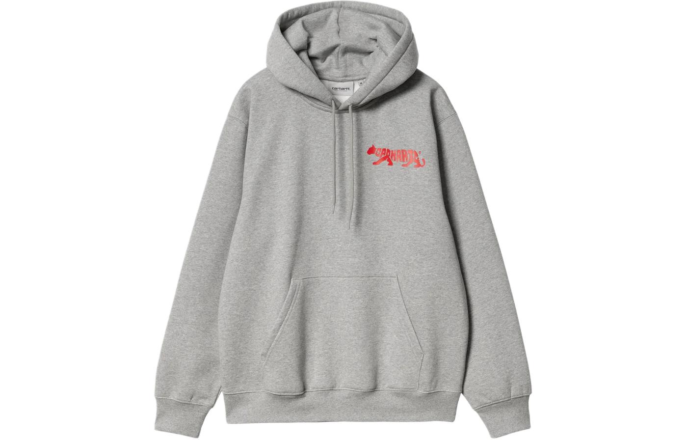 Carhartt WIP Hooded Rocky Script Sweatshirt Gray - Retro Style Hoodie I033241-V6-XX