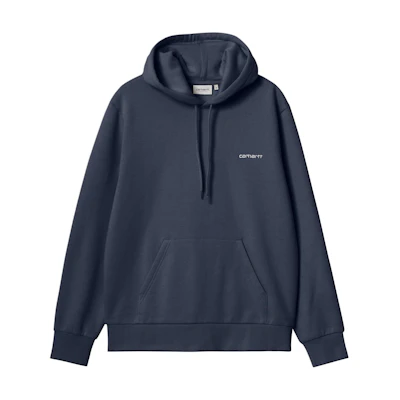 Carhartt WIP Hooded Script Embroidery Sweatshirt Air Force Blue Unisex I033658-2AH-XX