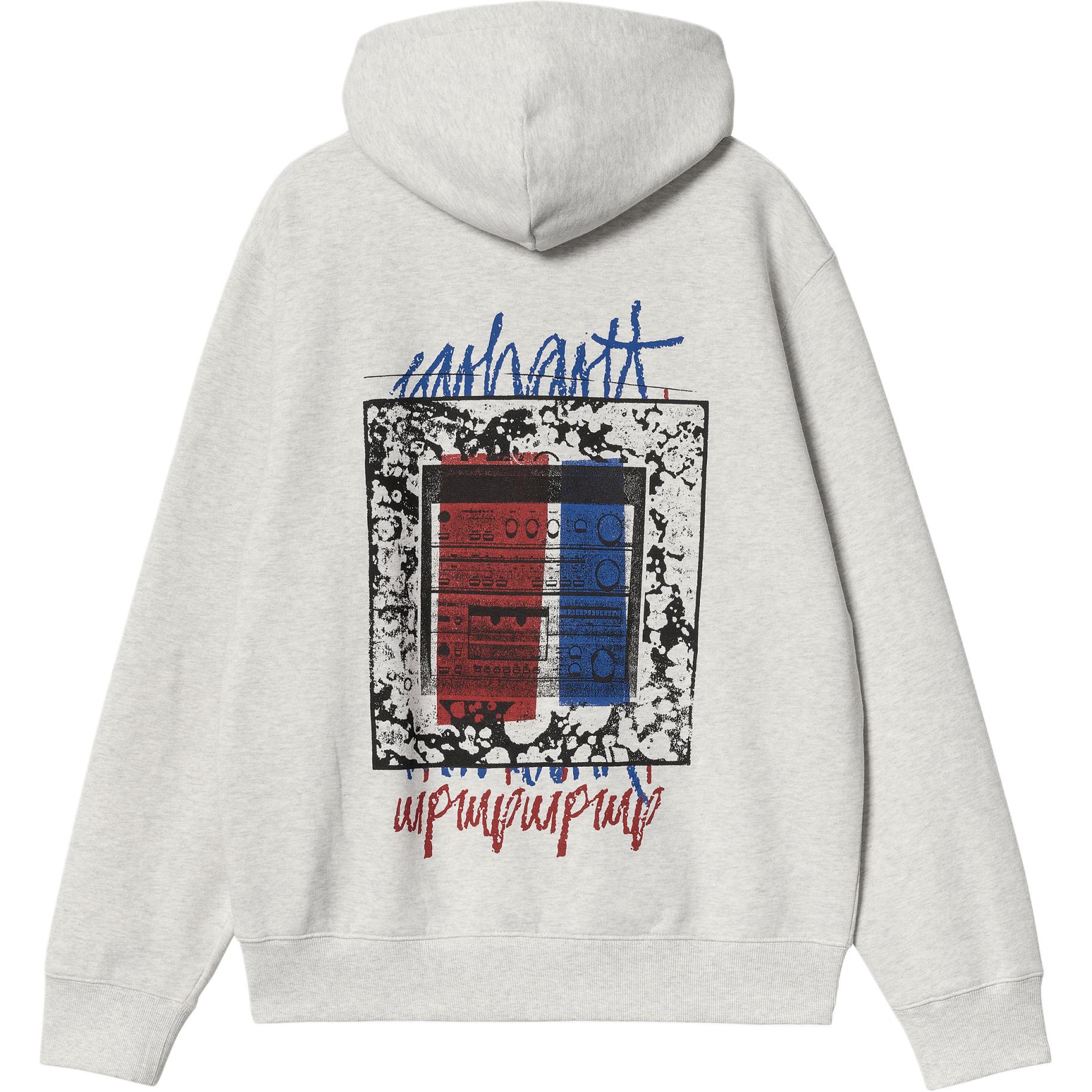 Carhartt WIP Hooded Stereo Sweat Graffiti Print Pullover Hoodie for Men I033624-482-XX 圖 3