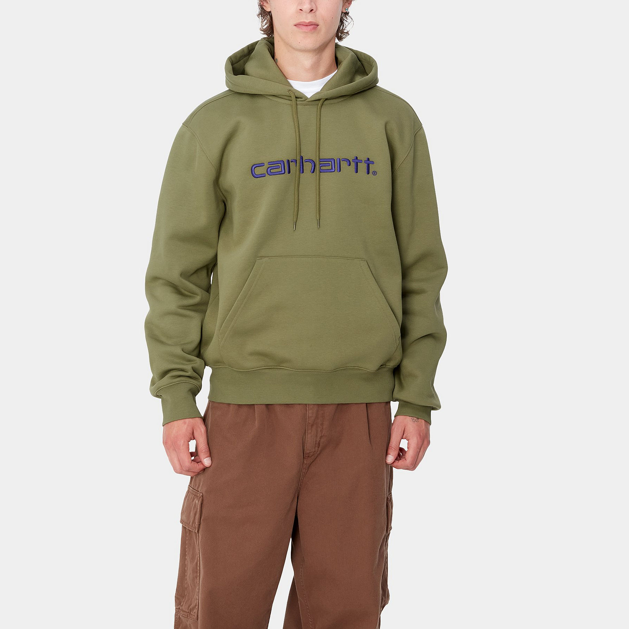 Shop Carhartt WIP Hoodie Hijau Baju Panjang Pullover Lengan Panjang I030547-2I9-XX