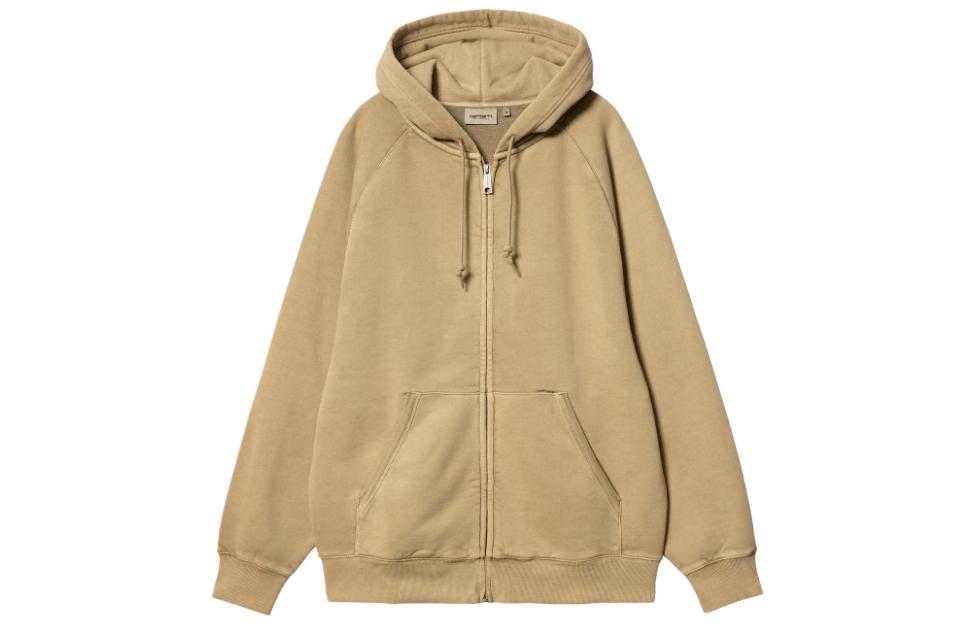 Carhartt WIP Hooded Taos Jacket Full-Zip Khaki Long Sleeve Jacket I032924-1YA-GD