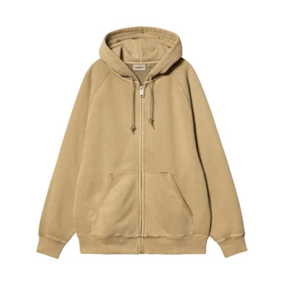 Carhartt WIP Hooded Taos Jacket Full-Zip Khaki Long Sleeve Jacket I032924-1YA-GD