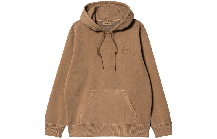 Carhartt WIP Hooded Verse Patch Sweatshirt Brown Pullover Hoodie I030639-HZ-GD