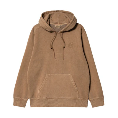 Carhartt WIP Hooded Verse Patch Sweatshirt Brown Pullover Hoodie I030639-HZ-GD