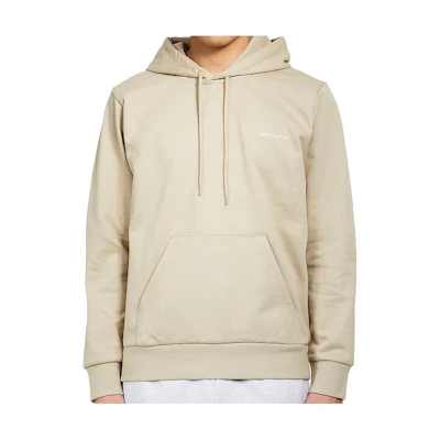 Carhartt WIP Hoodie Beige with Solid Color Embroidered Logo I028937-0QS-XX