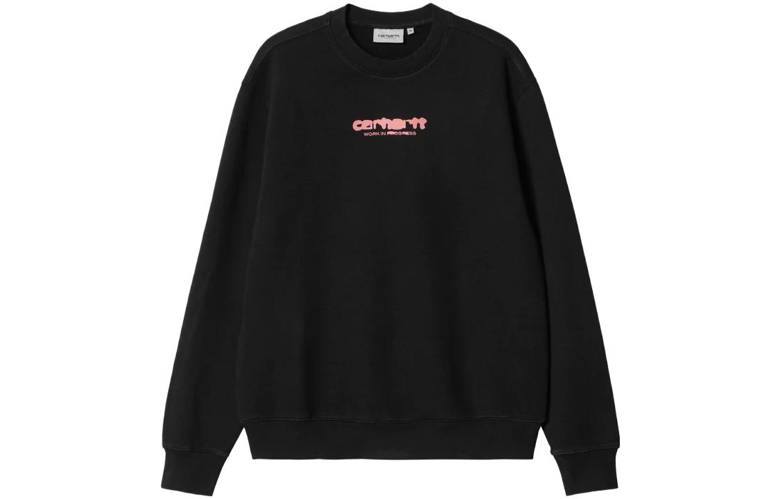 Carhartt WIP Ink Bleed Graphic Crewneck Sweatshirt Men’s Black Long Sleeve I032866-0IX-06
