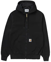 Carhartt WIP J131 Duck Active Jacket Thermal Lined Canvas Workwear Jacket - J131-BLK Carhartt WIP J131 Duck Active Jacket Thermal Lined Canvas Workwear Jacket - J131-BLK