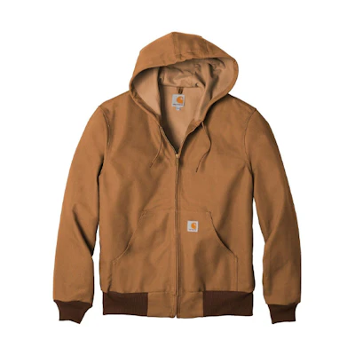 Carhartt WIP J131 Duck Active Thermal-Lined Work Jacket for Men J131-BRN