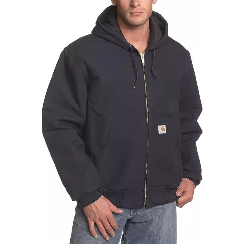 Carhartt WIP J140 Duck Active Jacket Loose Fit Colorblock Insulated Hoodie Mens J140 圖 12