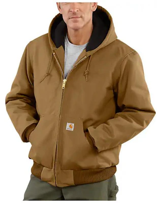 Carhartt WIP J140 Jaket Hoodie Flannel Lined Active Jac Firm Duck - Hangat, Santai 106673 Lookbook Carhartt WIP J140 Jaket Hoodie Flannel Lined Active Jac Firm Duck - Hangat, Santai 106673