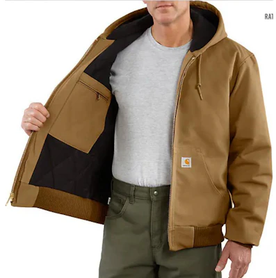 Carhartt WIP J140 Jaket Hoodie Flannel Lined Active Jac Firm Duck - Hangat, Santai 106673 Purchase Carhartt WIP J140 Jaket Hoodie Flannel Lined Active Jac Firm Duck - Hangat, Santai 106673