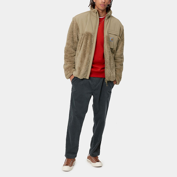 Shop Carhartt WIP Jackson Sweat Jacket Khaki Full-Zip Long Sleeve Jacket I029566-0EK-XX