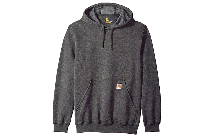 Carhartt WIP K121 Fleece Pullover Hoodie Loose Fit Unisex - Dark Gray K121-472