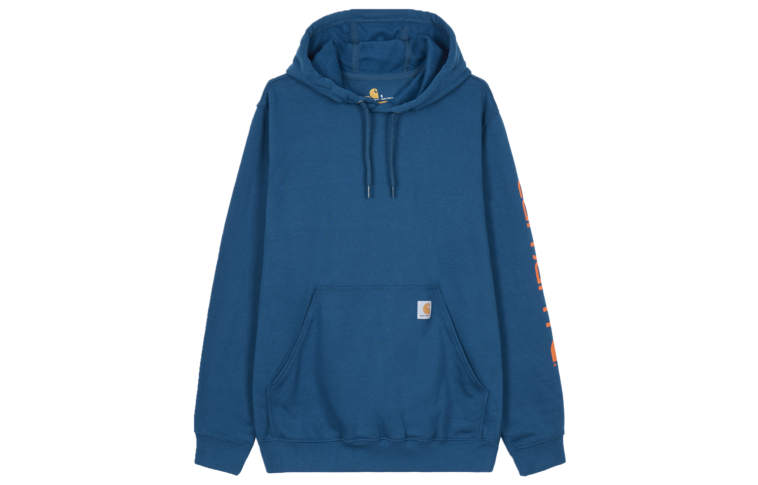 Carhartt WIP K288 Logo Print Fleece Hoodie Unisex - Blue K288-475