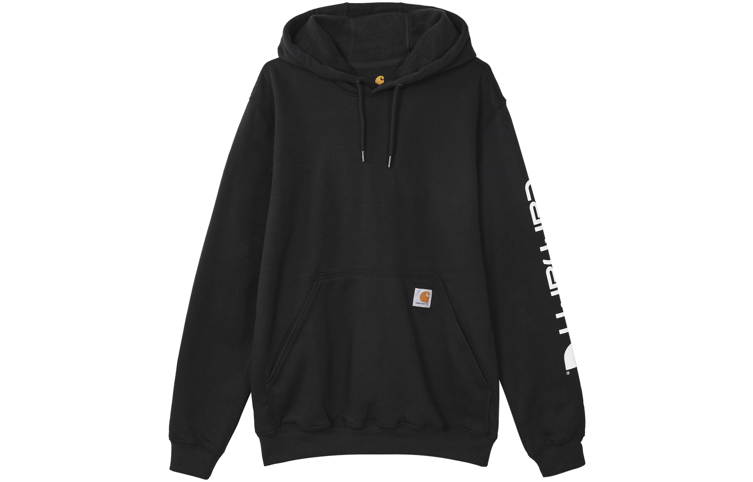 Carhartt WIP K288 Logo Print Pullover Hoodie Black Casual Wear K288-BLK