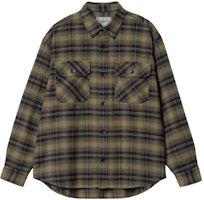 Carhartt WIP Krenz Check Shirt Green Long Sleeve Button-Up Plaid Shirt. I032271-1PC-XX Carhartt WIP Krenz Check Shirt Green Long Sleeve Button-Up Plaid Shirt. I032271-1PC-XX
