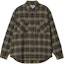 Buy Carhartt WIP Krenz Check Shirt Green Long Sleeve Button-Up Plaid Shirt. I032271-1PC-XX